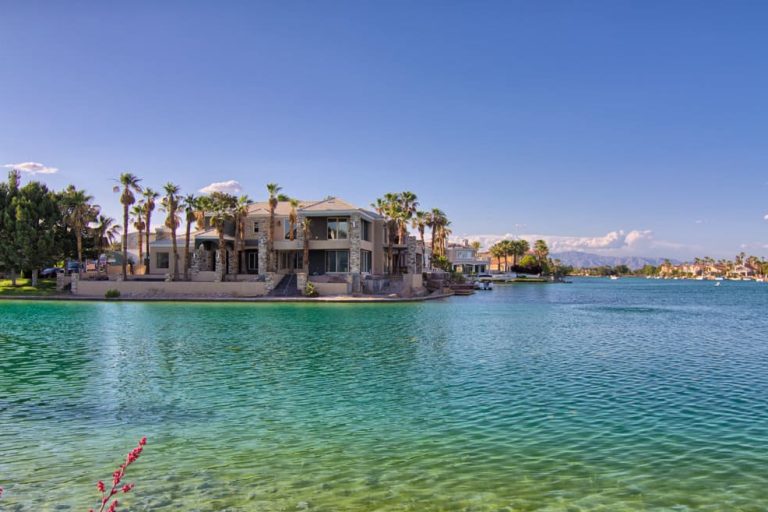 lakelas vegas home for sale - view from the lake